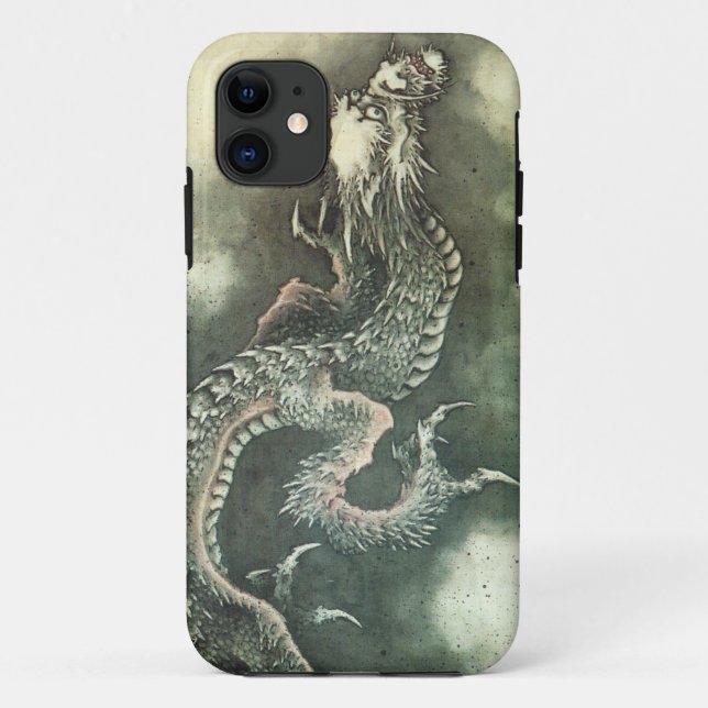昇龍, 北斎 Mount Fuji and Dragon, Hokusai, Ukiyo-e Case-Mate iPhone Case (Back)