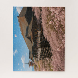 春爛漫・清水寺と桜の舞い / Kiyomizu Temple in Cherry Blossom  Jigsaw Puzzle