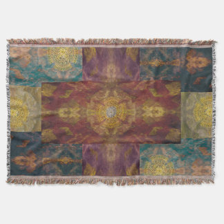 月読-紅華 THROW BLANKET