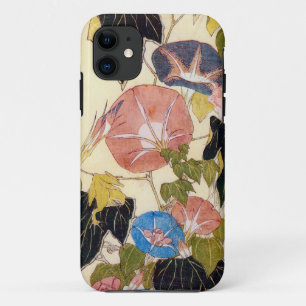 朝顔, 北斎 Morning Glory, Hokusai, Ukiyo-e iPhone 11 Case