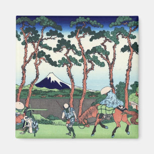 東海道保土ケ谷, 北斎 View Mt.Fuji from Ho Magnet