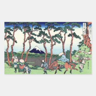 東海道保土ケ谷, 北斎 View Mt.Fuji from Hodogaya, Hokusai Sticker