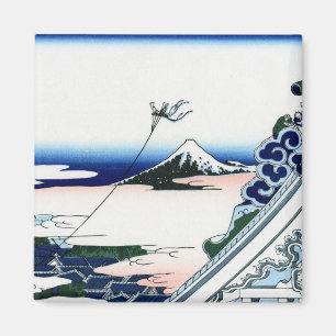 東都浅草本願寺, 北斎 View Mt.Fuji from Asakusa, Hokusai Magnet