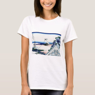 東都浅草本願寺, 北斎 View Mt.Fuji from Asakusa, Hokusai T-Shirt