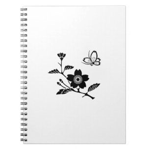 枝桜に中陰桜飛び蝶 NOTEBOOK