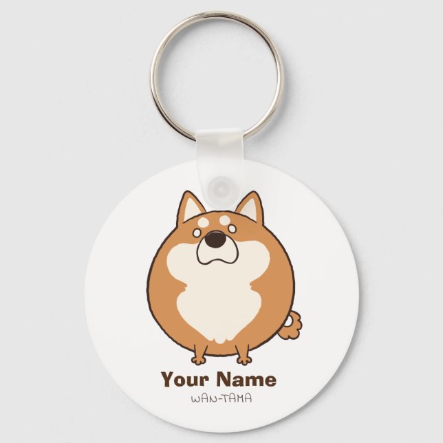 柴犬"しばたま(茶)" KEYCHAIN (Front)