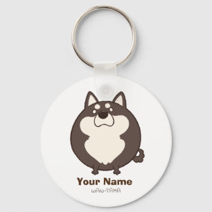 柴犬"しばたま(黒)" KEYCHAIN