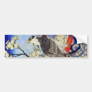 桜にハヤブサ, Falcon & Cherry Blossoms, Hoku Bumper Sticker