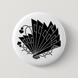 檜扇蝶 2 INCH ROUND BUTTON