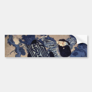 歌舞伎役者, 国芳 Kabuki Actor, Kuniyoshi, U Bumper Sticker
