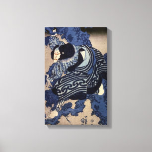 歌舞伎役者, 国芳 Kabuki Actor, Kuniyoshi, Ukiyo-e Canvas Print