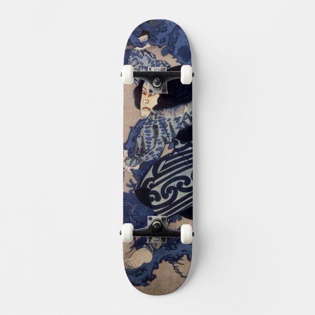歌舞伎役者, 国芳 Kabuki Actor, Kuniyoshi, Ukiyo-e Skateboard (Front)