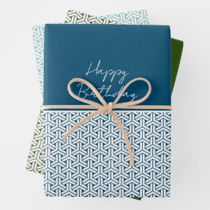 毘沙門亀甲 Bishamon Kikkō Japanese traditional pattern Wrapping Paper Sheet