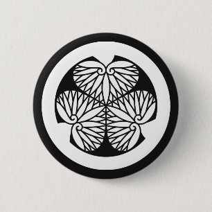 水戸葵（１９蕊） 2 INCH ROUND BUTTON