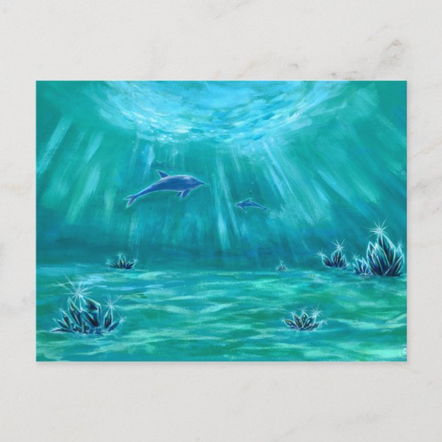水晶とイルカの海3 POSTCARD (Front)