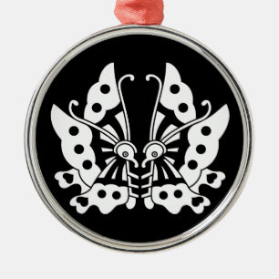 池田対い蝶 METAL ORNAMENT