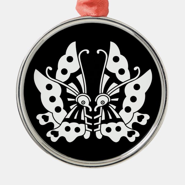 池田対い蝶 METAL ORNAMENT (Front)
