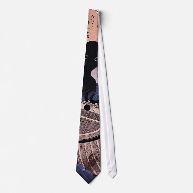 海坊主, 国芳 Japanese Sea Monster, Kuniyoshi, Ukiyo-e Tie (Front)