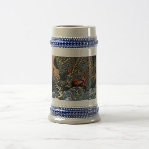 海龍, 国芳, Sea Dragon, Kuniyoshi, Ukiyo-e Beer Stein