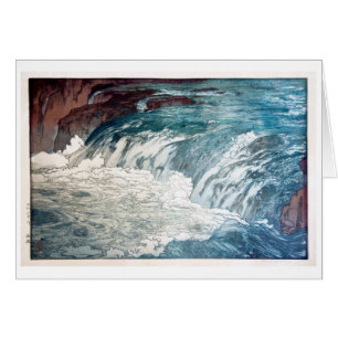 渓 流, Rapids, Hiroshi Yoshida, Coupe du bois