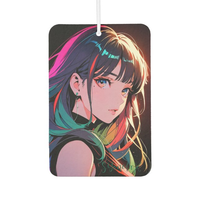 煌霞の少女【Radiant Haze Girl】  Air Freshener (Front)