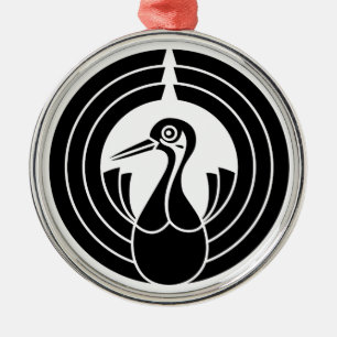 熨斗鶴の丸 METAL ORNAMENT