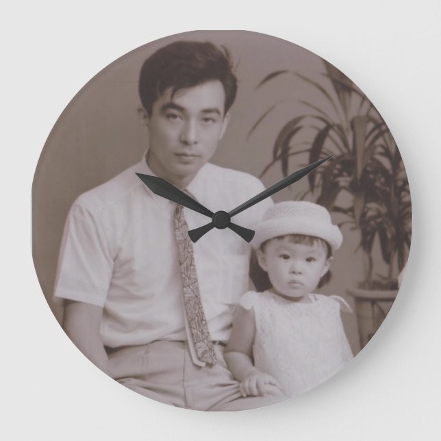 父 と LARGE CLOCK (Front)