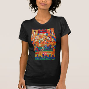 猫のおぶうや, 作者不詳 Hot spring of The Cat, Author unknown T-Shirt