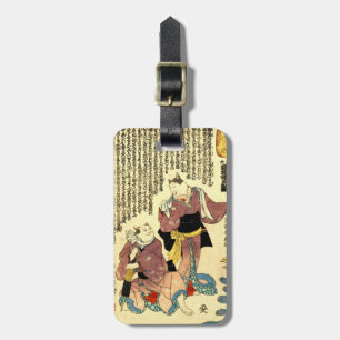 猫の役者, 国芳 Actors of The Cat, Kuniyoshi, Ukiyo-e Luggage Tag