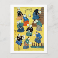 猫の曲芸師, 国芳 Acrobat of the Cats, Kuniyoshi, Ukiyo-e