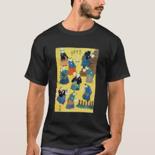 猫の曲芸師, 国芳 Acrobat of the Cats, Kuniyoshi, Ukiyo-e T-Shirt