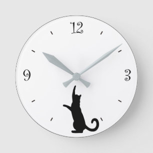 猫 掛 け 計 Cat clock