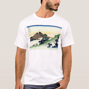 甲州犬目峠, 北斎 View Mt.Fuji from Inume, Hokusai T-Shirt