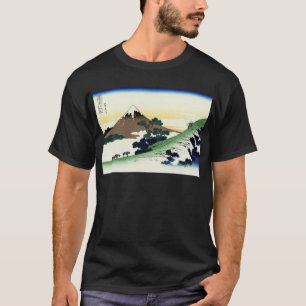 甲州犬目峠, 北斎 View Mt.Fuji from Inume, Hokusai T-Shirt