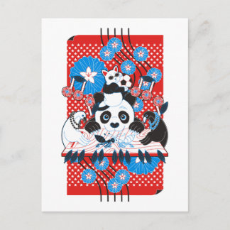 白黒合戦4色(Black and white battle 4 colors) Postcard