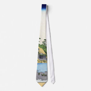相州江の島, 北斎 View Mt.Fuji from Enoshima Tie