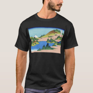 相州箱根湖水, 北斎 View Mt.Fuji from Hakone, Hokusai T-Shirt