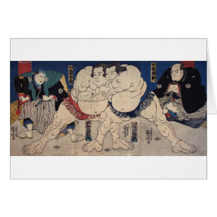 相撲, 国芳 Sumo Wrestling, Kuniyoshi, Ukiyo-e