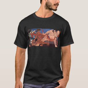 相撲, 国芳 Sumo Wrestling, Kuniyoshi, Ukiyo-e T-Shirt