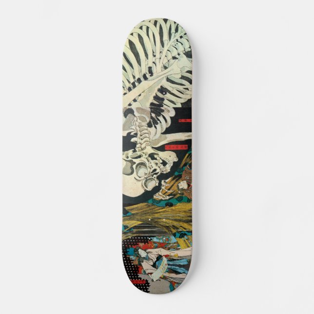相馬の古内裏,国芳 Skeleton Manipulated by Witch, Kuniyoshi Skateboard (Front)