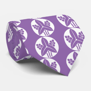 石持ち地抜き立ち沢瀉 TIE