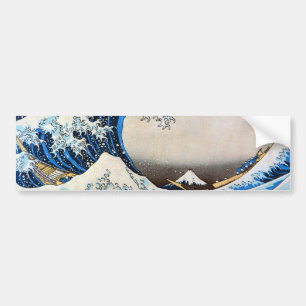 神奈川沖浪裏, 北斎 Great Wave, Hokusai Bumper Sticker
