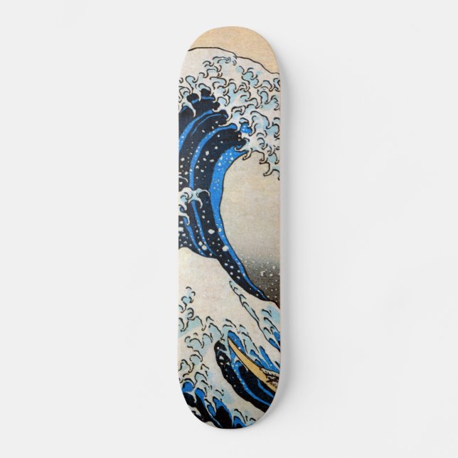 神奈川沖浪裏, 北斎 Great Wave, Hokusai, Ukiyo-e Skateboard (Front)