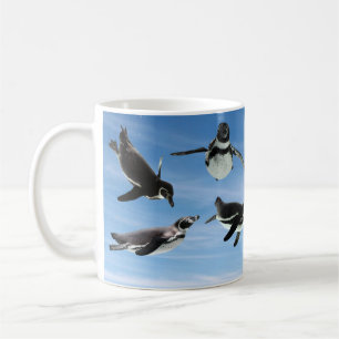 空を飛ぶペンギンのマグカップ,No.05 Coffee Mug