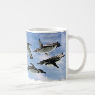 空を飛ぶペンギンのマグカップ,No.07 Coffee Mug