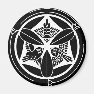 竹の丸に三羽雀 MAGNET