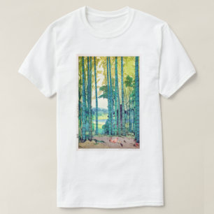 竹林, Bamboo grove, Hiroshi Yoshida, Woodcut T-Shirt