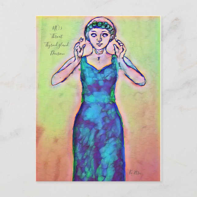 第5チャクラ　喉・甲状腺 POSTCARD (Front)