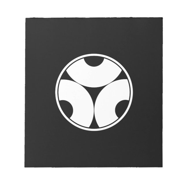 糸輪に三つ割り蛇の目 NOTEPAD (Front)