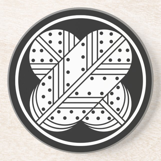 糸輪に斑いり違い鷹の羽 COASTER (Front)